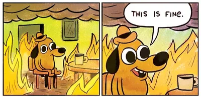 This Is Fine blank meme template