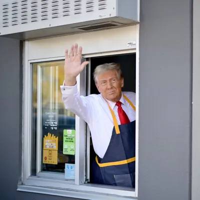 Trump McDonald's Drive-thru blank meme template