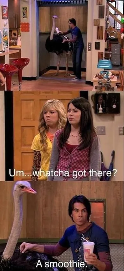 Um... watcha got there? A smoothie blank meme template