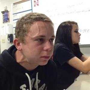 Vein forehead guy blank meme template