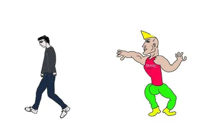 Virgin vs Chad blank meme template