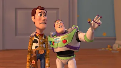 Woody and Buzz Lightyear Everywhere Widescreen blank meme template