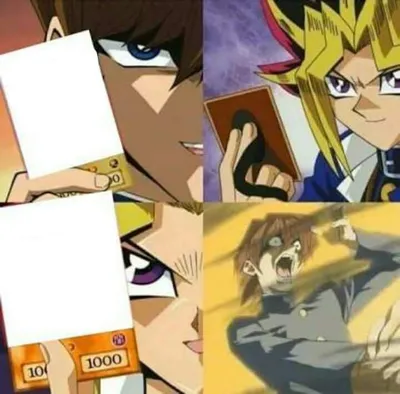 Yu Gi Oh blank meme template